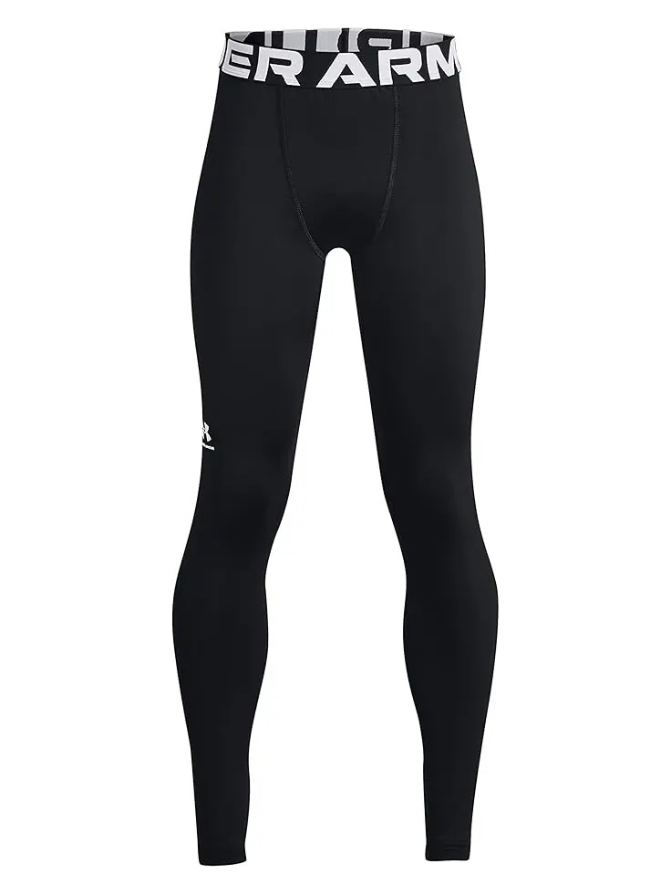 Брюки Under Armour Kids ColdGear Armour Leggings — изображение 1 из 2, черный/белый