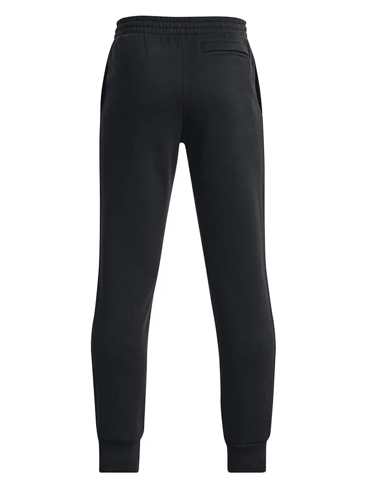 Брюки Under Armour Kids Rival Fleece Joggers — изображение 2 из 2, черный/белый