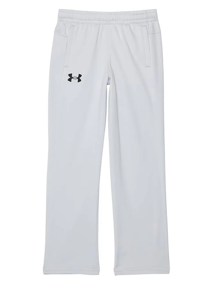 Брюки Under Armour Kids Fleece Pants — изображение 1 из 1, серый/черный