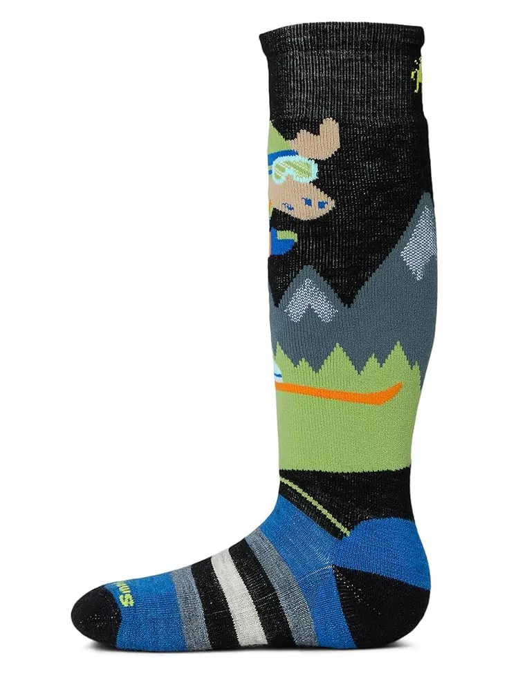 Носки Smartwool Kids Wintersport Full Mountain Moose Pattern OTC Socks — изображение 1 из 2, черный