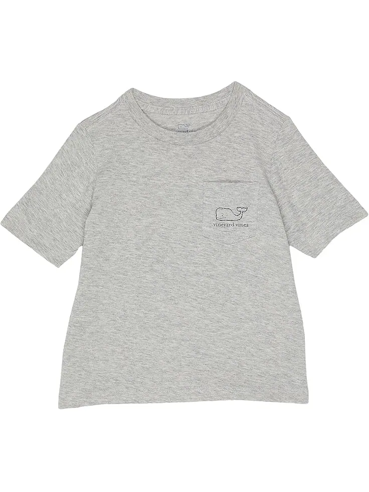 Толстовка Vineyard Vines Kids Short Sleeve Vintage Whale Pocket T-Shirt — изображение 1 из 2, серый