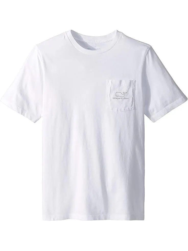 Толстовка Vineyard Vines Kids Short Sleeve Vintage Whale Pocket T-Shirt — изображение 1 из 2, белый