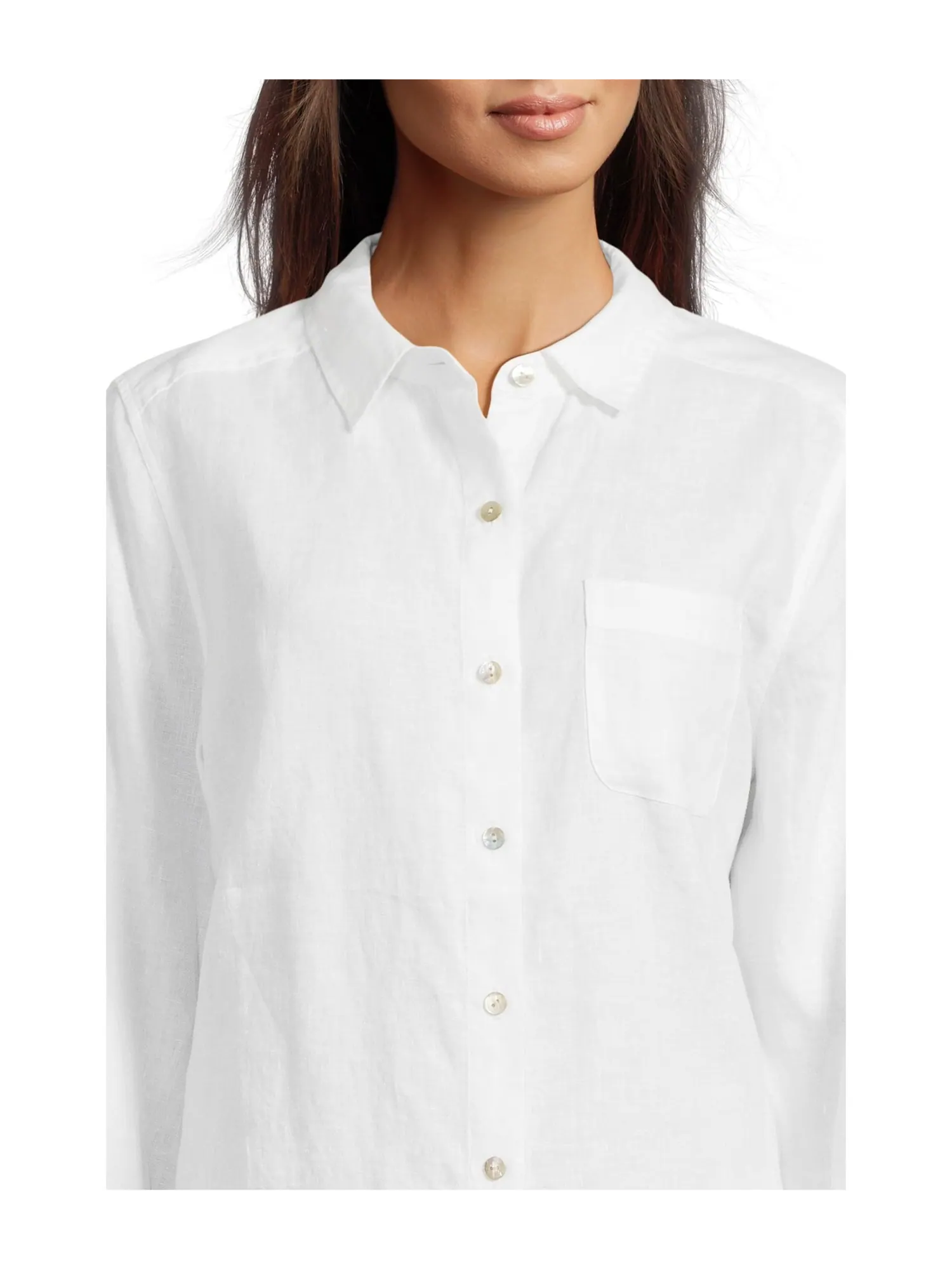 Рубашка Tommy Bahama Coastalina Relaxed Long — изображение 4 из 5, белый