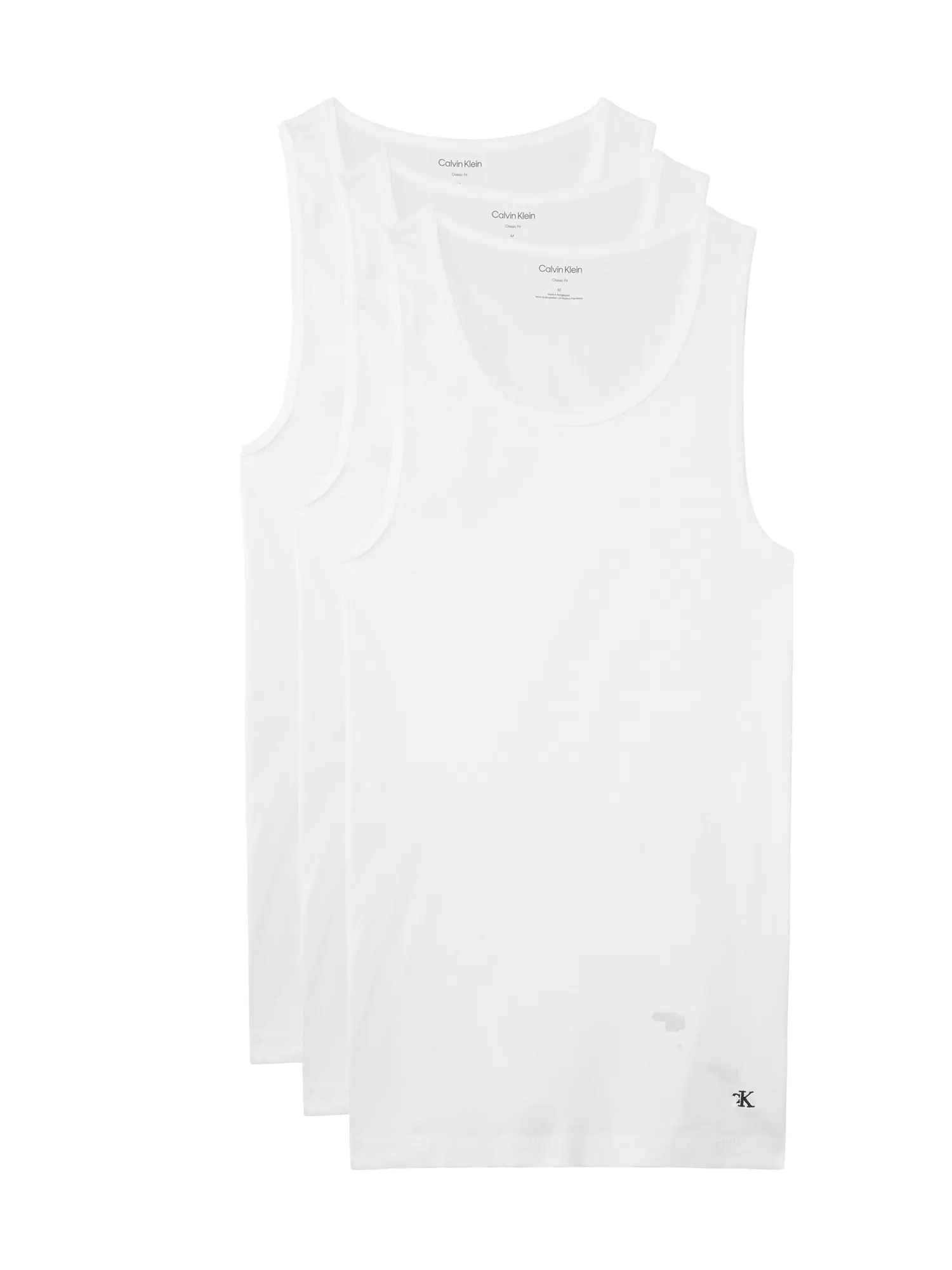 Топ Calvin Klein Underwear Cotton Classics 3-pack Tank Top — изображение 1 из 1, белый/белый