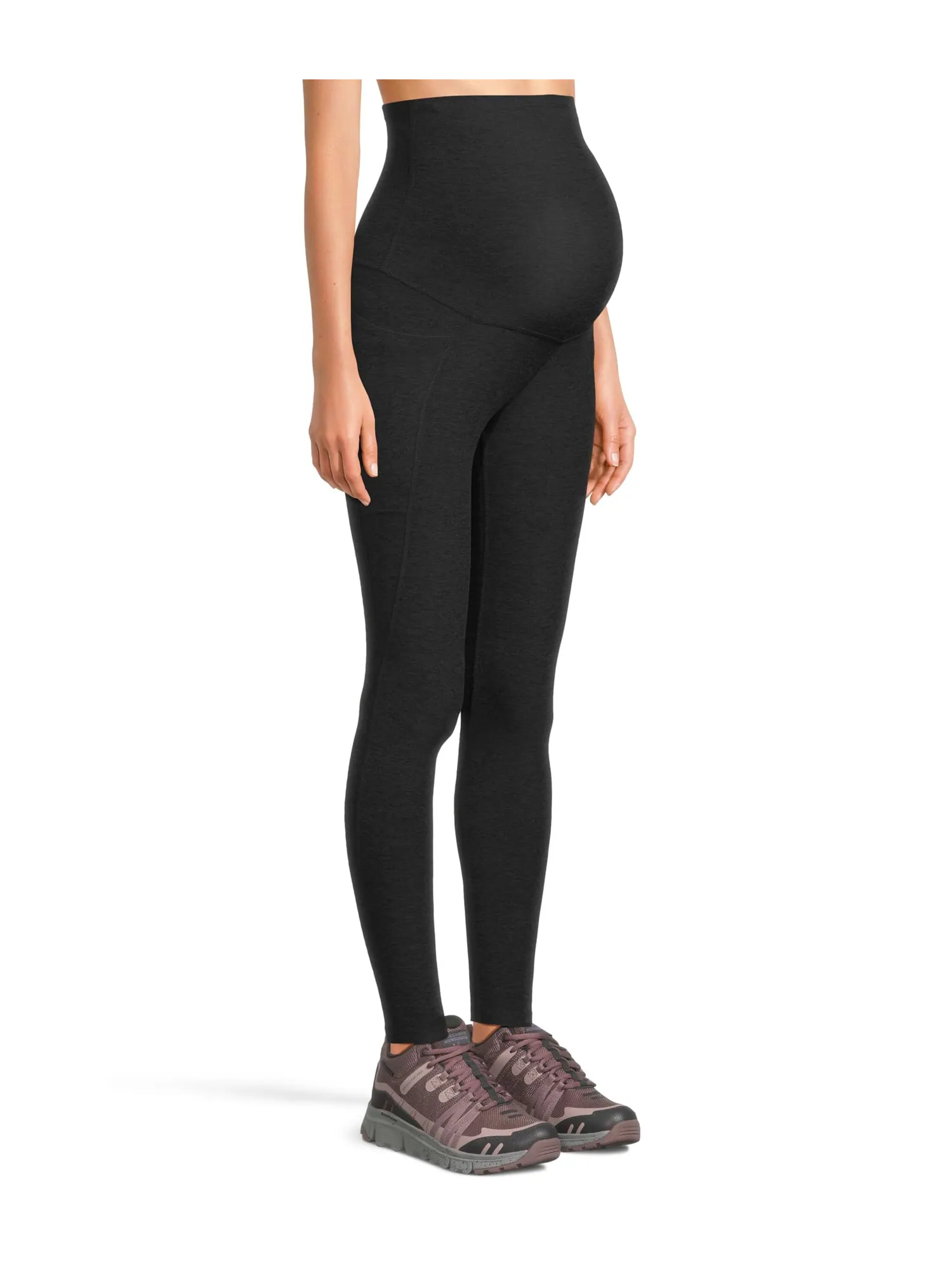 Брюки Beyond Yoga Spacedye Love The Bump Maternity Pocket Midi Leggi — изображение 2 из 5, самая темная ночь