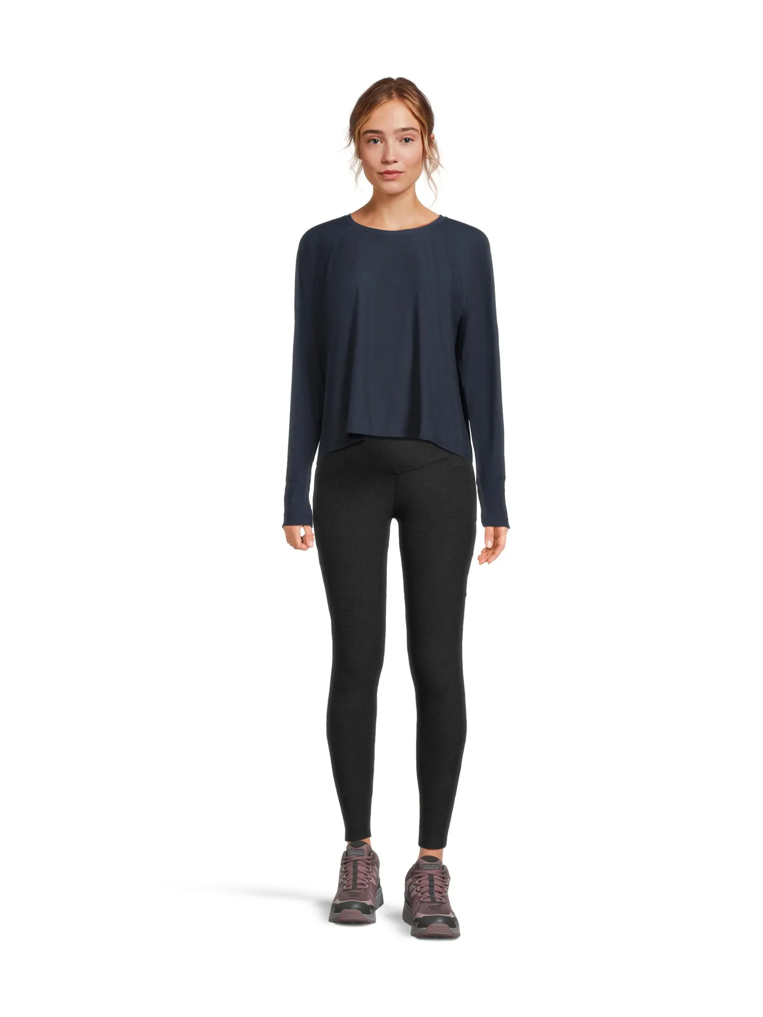 Брюки Beyond Yoga Spacedye Love The Bump Maternity Pocket Midi Leggi — изображение 5 из 5, самая темная ночь