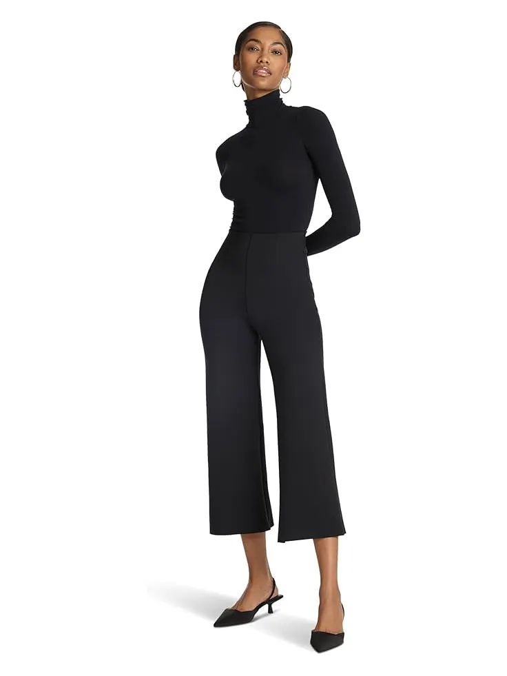 Брюки Commando Neoprene Cropped Wide Leg Pants Neo632 — изображение 1 из 2, черный