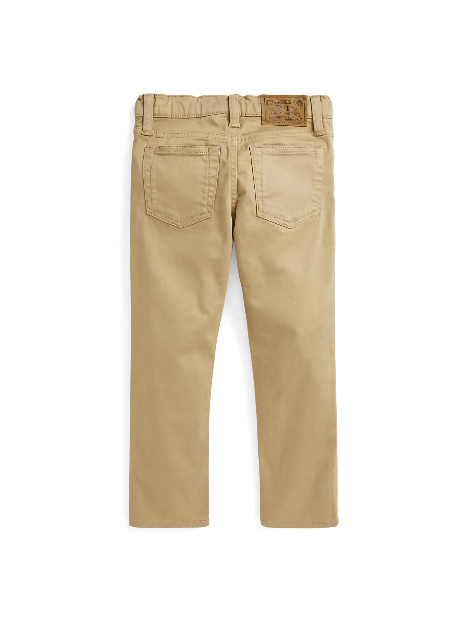 Брюки Polo Ralph Lauren Kids Sullivan Slim Stretch Sateen Pants — изображение 3 из 3, хаки