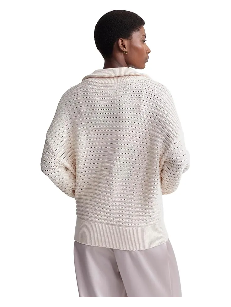 Свитер Varley Tara Pointelle 1/2 Zip — изображение 2 из 4, серый