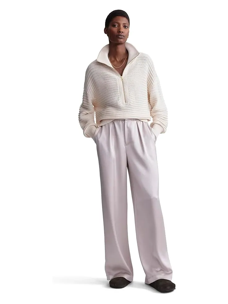 Свитер Varley Tara Pointelle 1/2 Zip — изображение 4 из 4, серый
