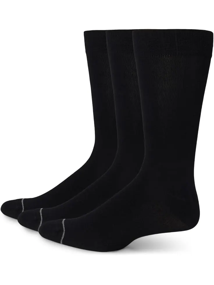 Носки Florsheim Bamboo Flat Crew Dress 3-Pack Socks — изображение 1 из 1, черный