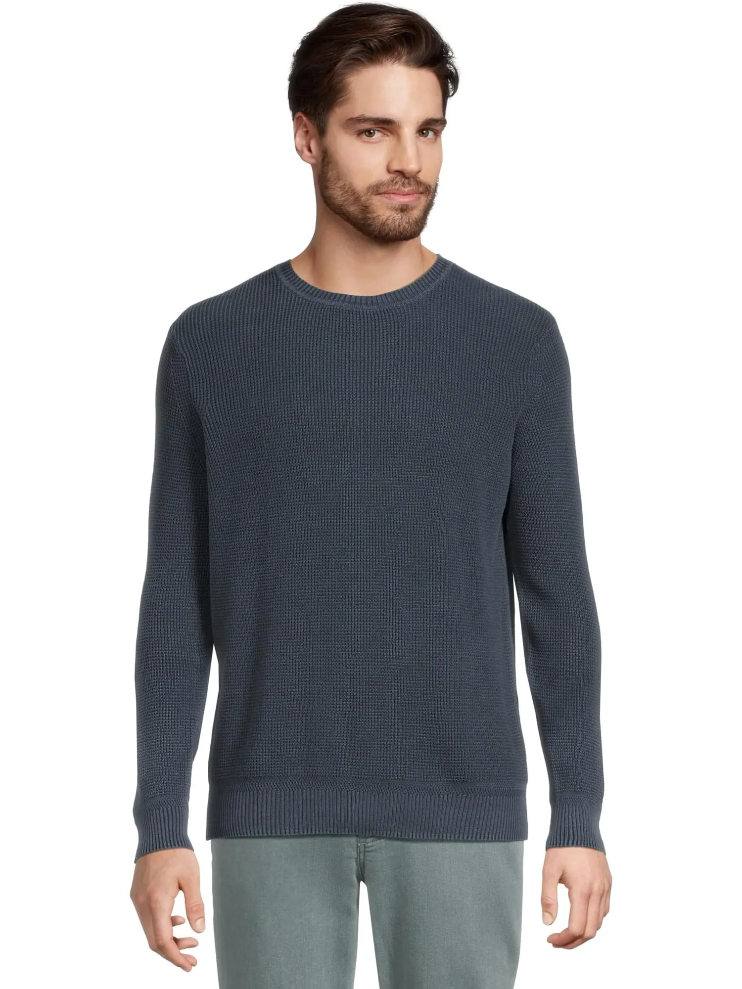 Свитер Faherty Sunwashed Crewneck Sweater — изображение 1 из 5, синий