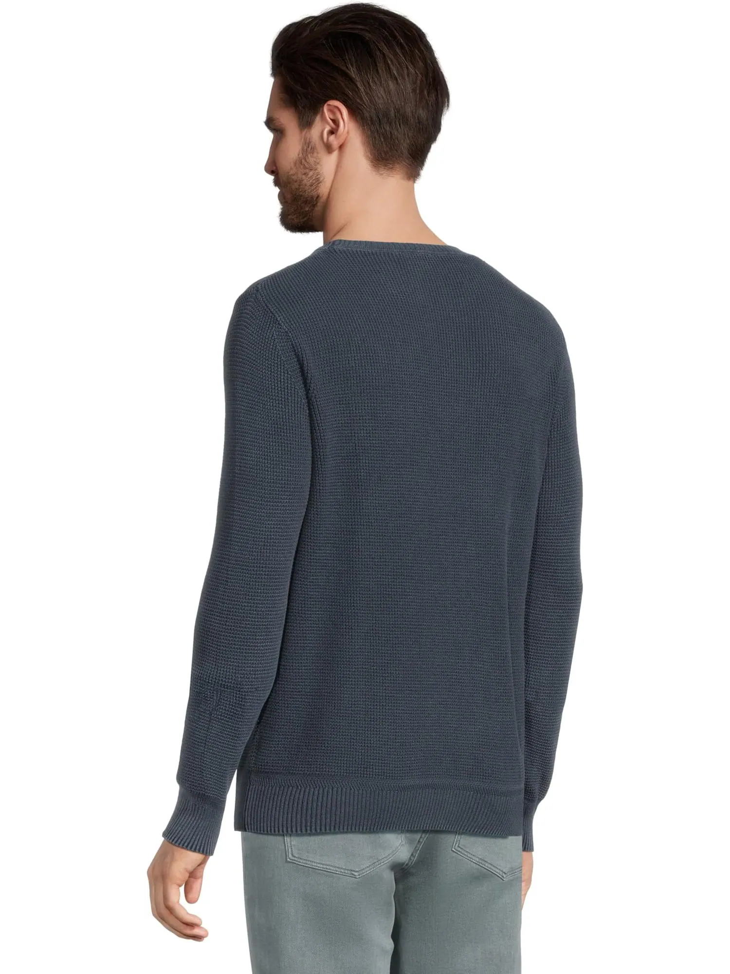 Свитер Faherty Sunwashed Crewneck Sweater — изображение 3 из 5, синий