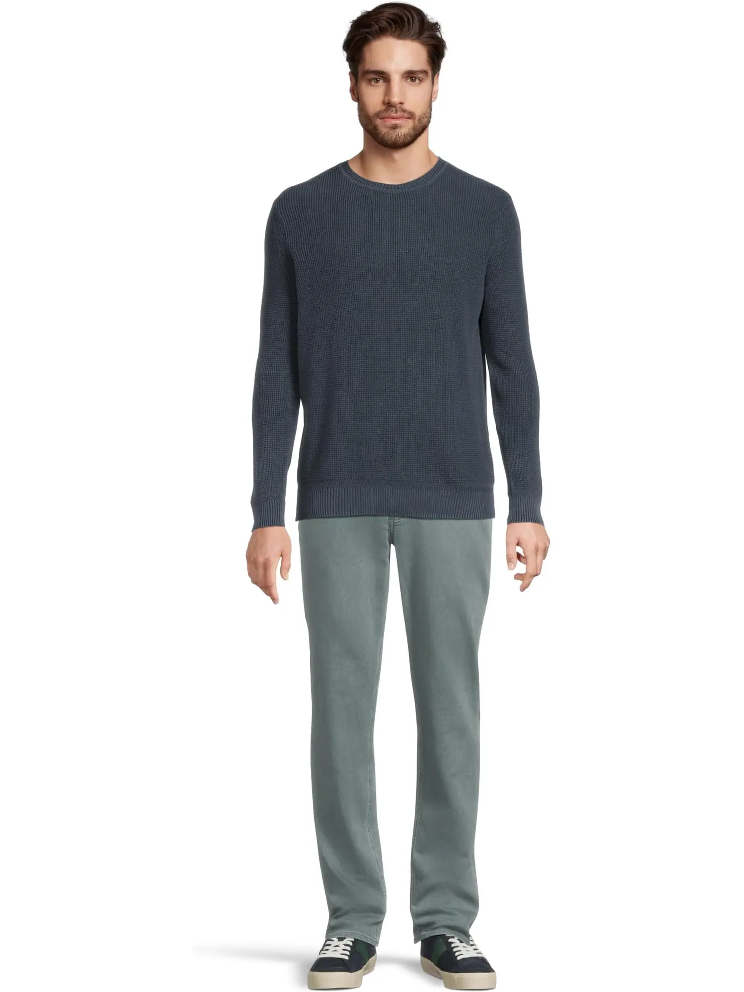 Свитер Faherty Sunwashed Crewneck Sweater — изображение 5 из 5, синий
