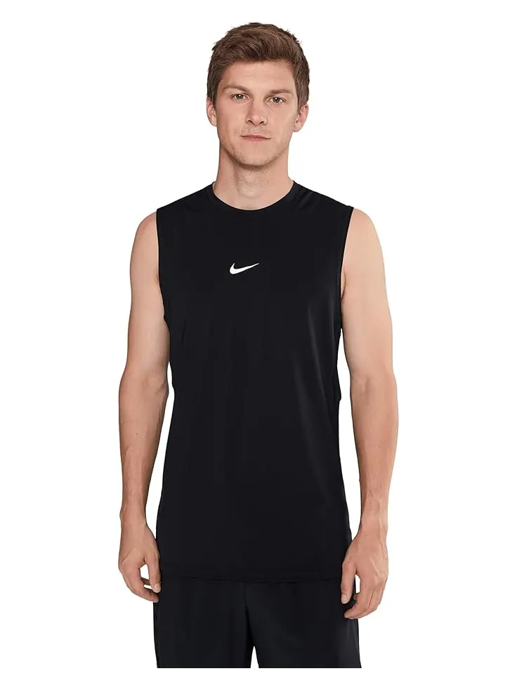 Мужская майка Nike Pro Dri-Fit Slim — изображение 1 из 5, черный/белый