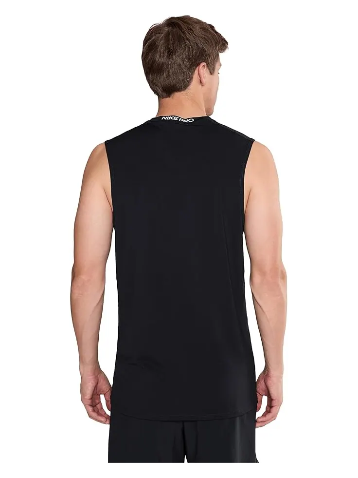 Мужская майка Nike Pro Dri-Fit Slim — изображение 4 из 5, черный/белый