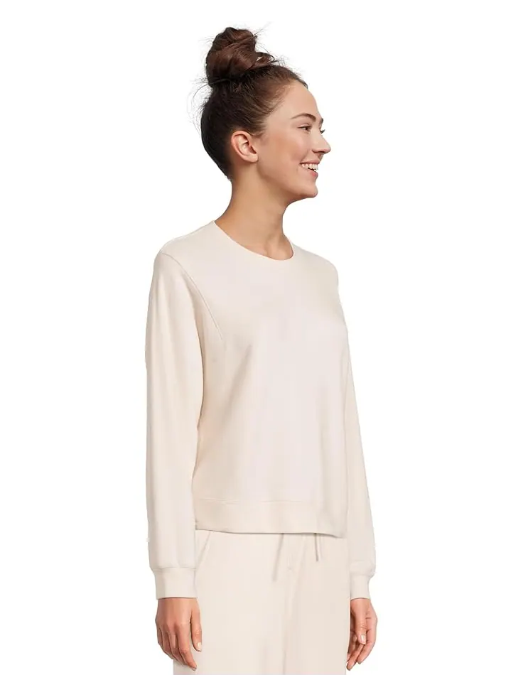 Свитер Barefoot Dreams Malibu Collection Brushed Fleece Pullover — изображение 2 из 5, песочный