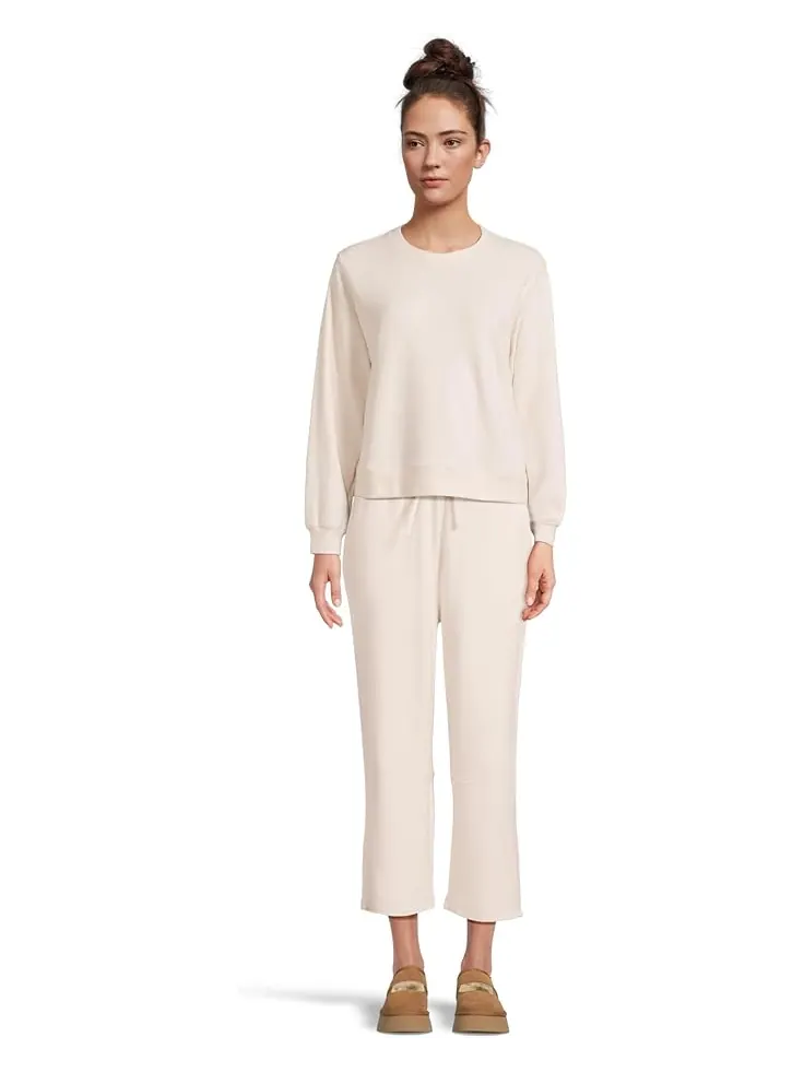 Свитер Barefoot Dreams Malibu Collection Brushed Fleece Pullover — изображение 5 из 5, песочный