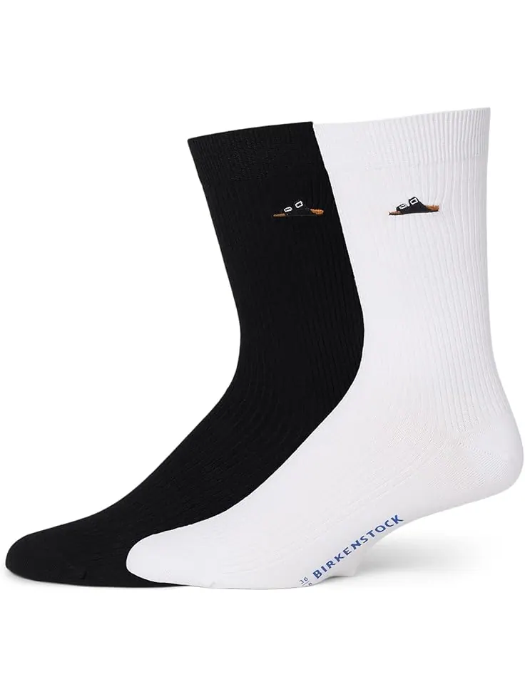 Носки Birkenstock Cotton Ribbed Socks Multi Pack — изображение 1 из 1, черный/белый