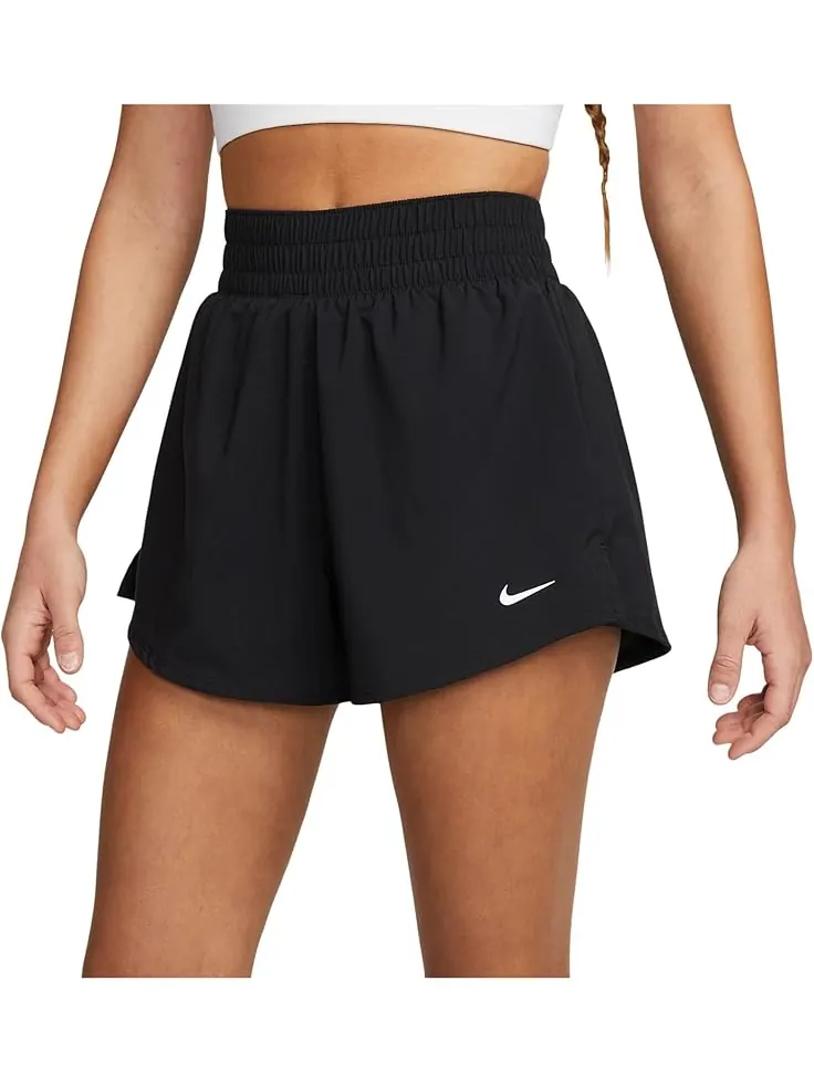 Женские шорты Nike Dri-Fit High-Waisted 3" 2-in-1 — изображение 1 из 4, черный/серебристый