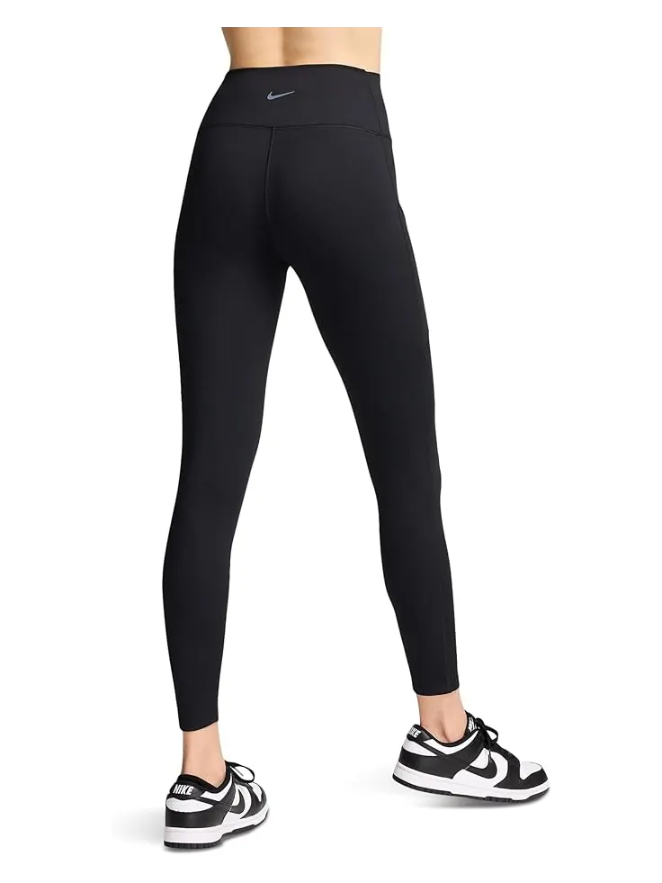 Брюки Nike High-Waisted 7/8 Leggings with Pockets — изображение 2 из 4, черный/черный