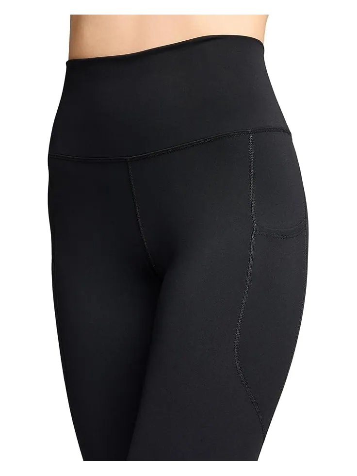 Брюки Nike High-Waisted 7/8 Leggings with Pockets — изображение 3 из 4, черный/черный