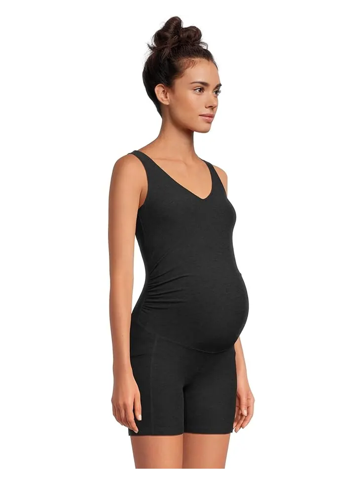 Шорты Beyond Yoga Spacedye Movin Mama Maternity Biker Jumpsuit — изображение 2 из 5, самая темная ночь