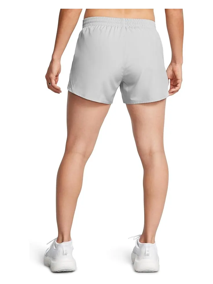 Шорты Under Armour Fly By Heathered Shorts — изображение 2 из 4, серый/серый