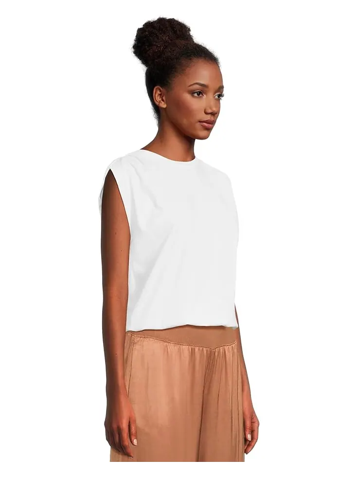 Футболка Michael Stars Luca Bubble Tee — изображение 2 из 5, белый