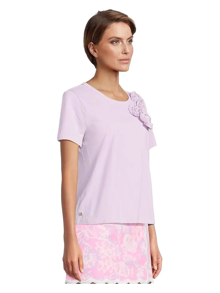 Топ Lilly Pulitzer Clairmont Rosette Knit Top — изображение 2 из 5, голубой