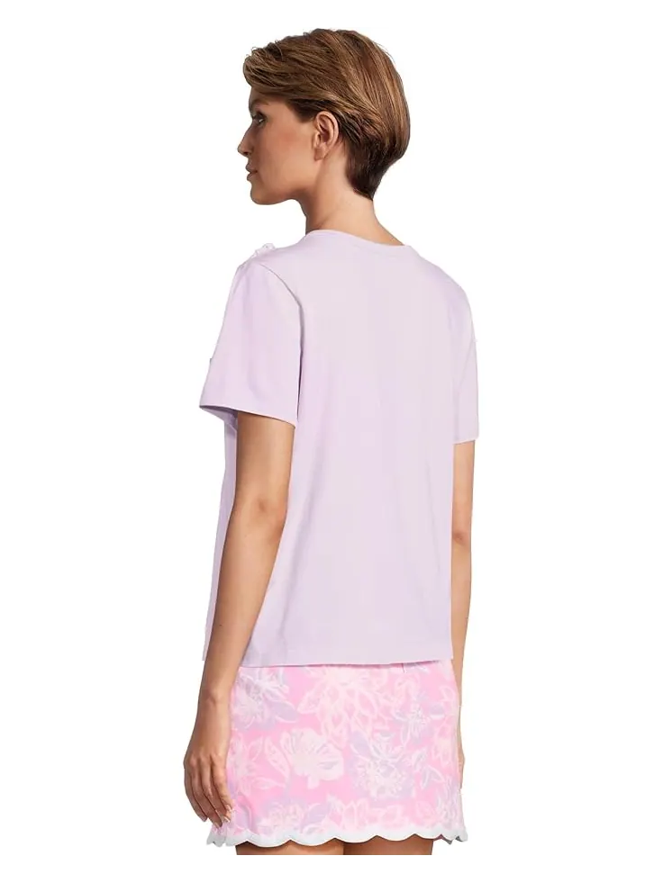 Топ Lilly Pulitzer Clairmont Rosette Knit Top — изображение 3 из 5, голубой
