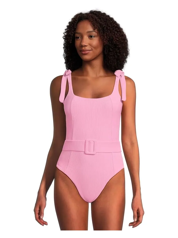 Купальник Beach Riot Sydney Belted One-Piece Rem SC — изображение 1 из 5, розовый