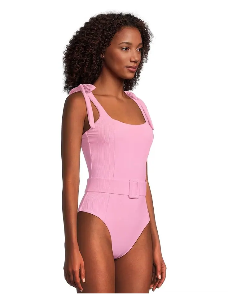 Купальник Beach Riot Sydney Belted One-Piece Rem SC — изображение 2 из 5, розовый