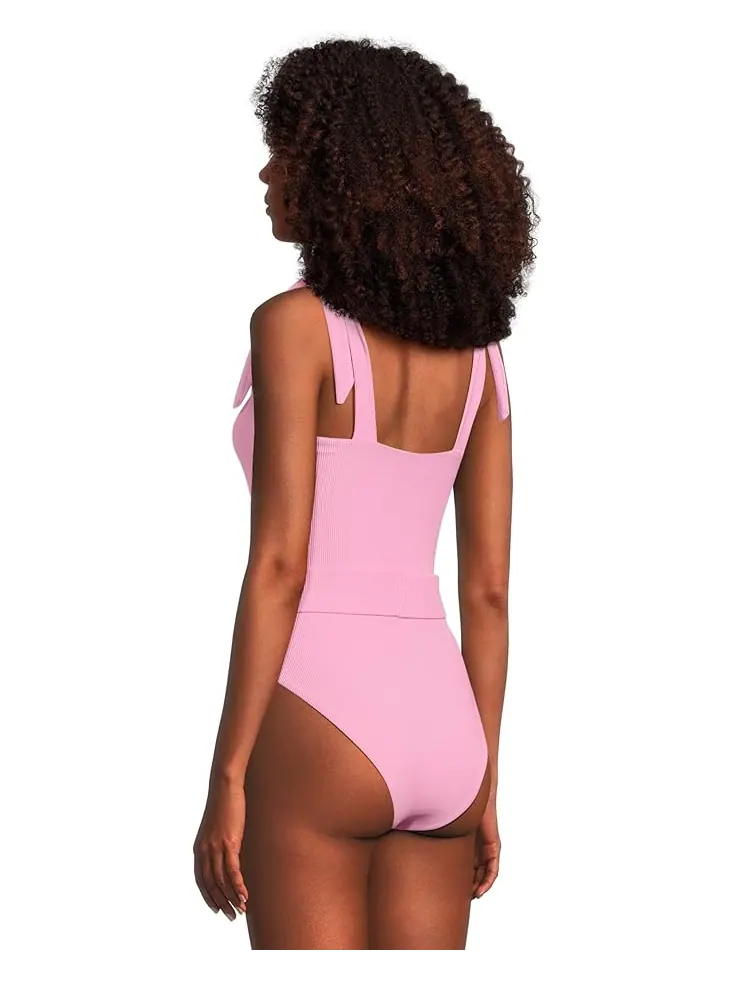 Купальник Beach Riot Sydney Belted One-Piece Rem SC — изображение 3 из 5, розовый