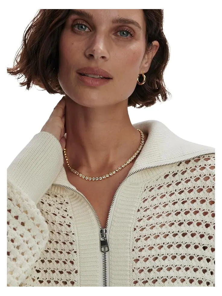 Свитер Varley Eloise Full Zip Knit — изображение 3 из 4, цапля