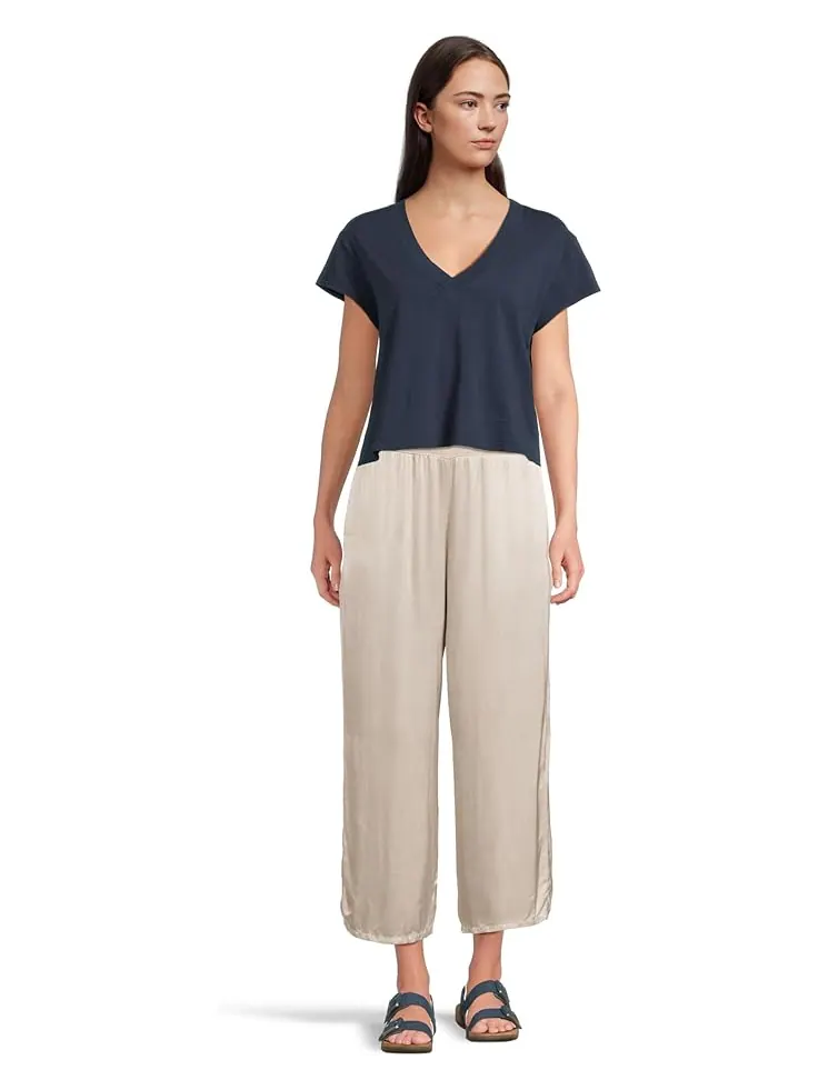 Брюки Michael Stars Sacha Cropped Pants — изображение 5 из 5, цементный
