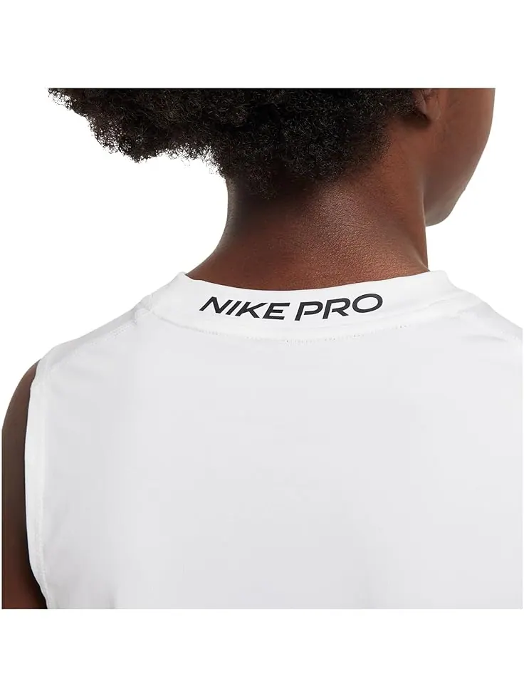 Топ Nike Kids Pro Sleeveless Top — изображение 4 из 5, белый/черный