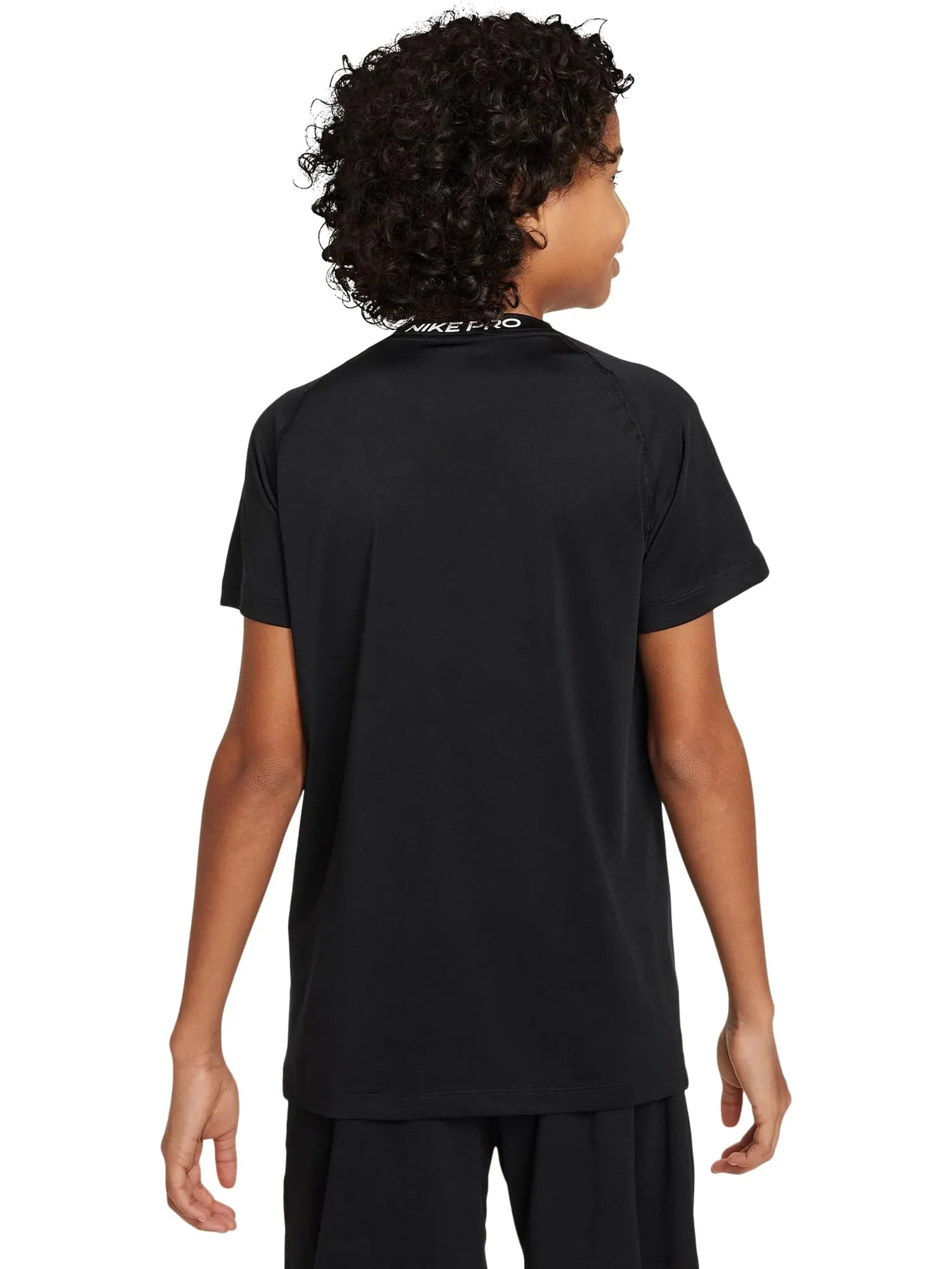 Топы с короткими рукавами Dri-FIT Nike Kids — изображение 2 из 5, черный/белый