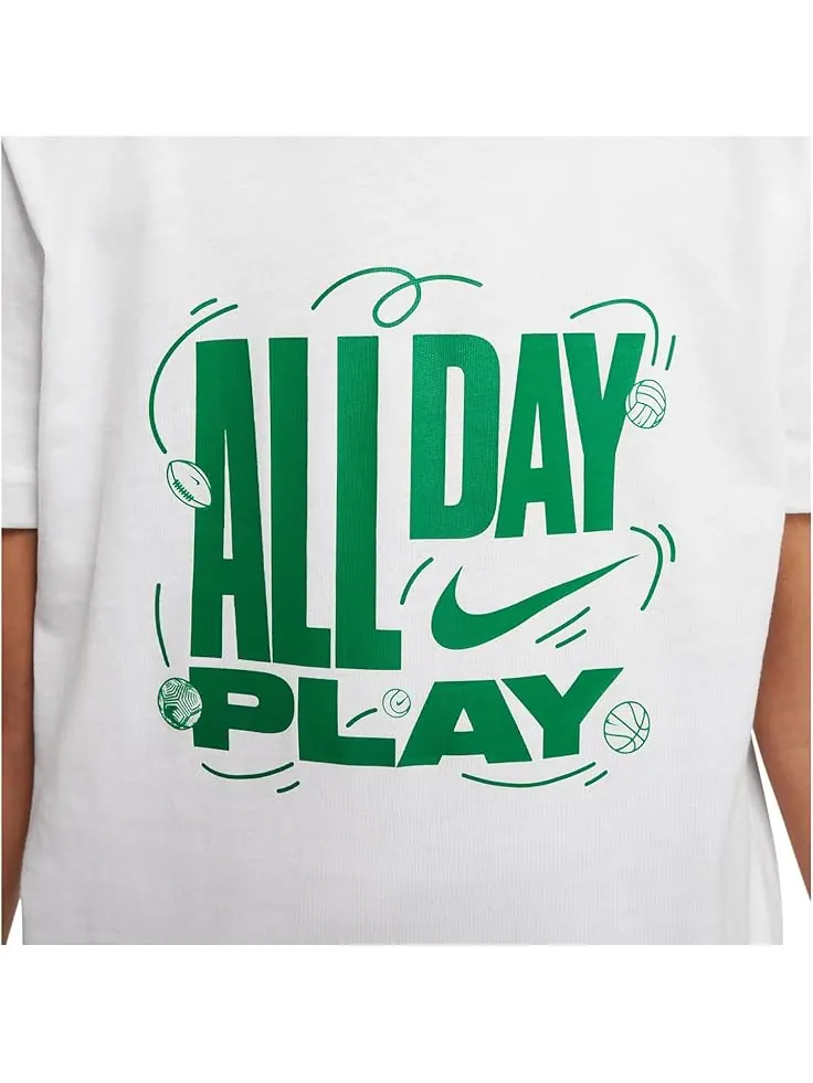 Футболка Nike Kids Sportswear All Day Play T-Shirt — изображение 3 из 4, белый