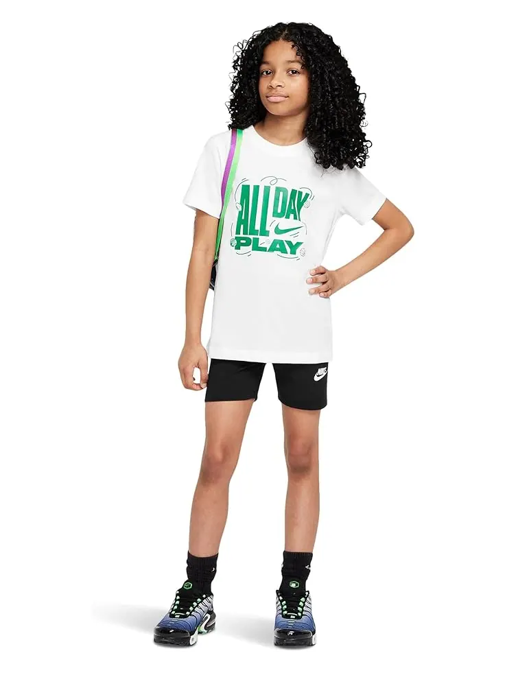 Футболка Nike Kids Sportswear All Day Play T-Shirt — изображение 4 из 4, белый