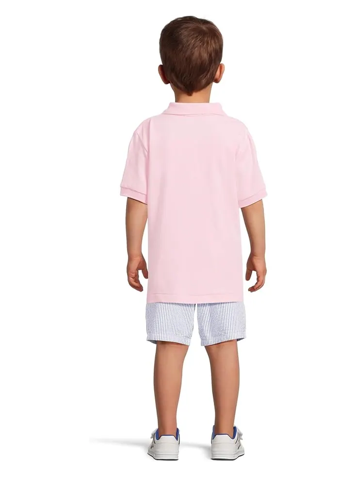 Поло Polo Ralph Lauren Kids Soft Cotton Polo Shirt — изображение 2 из 4, розовый