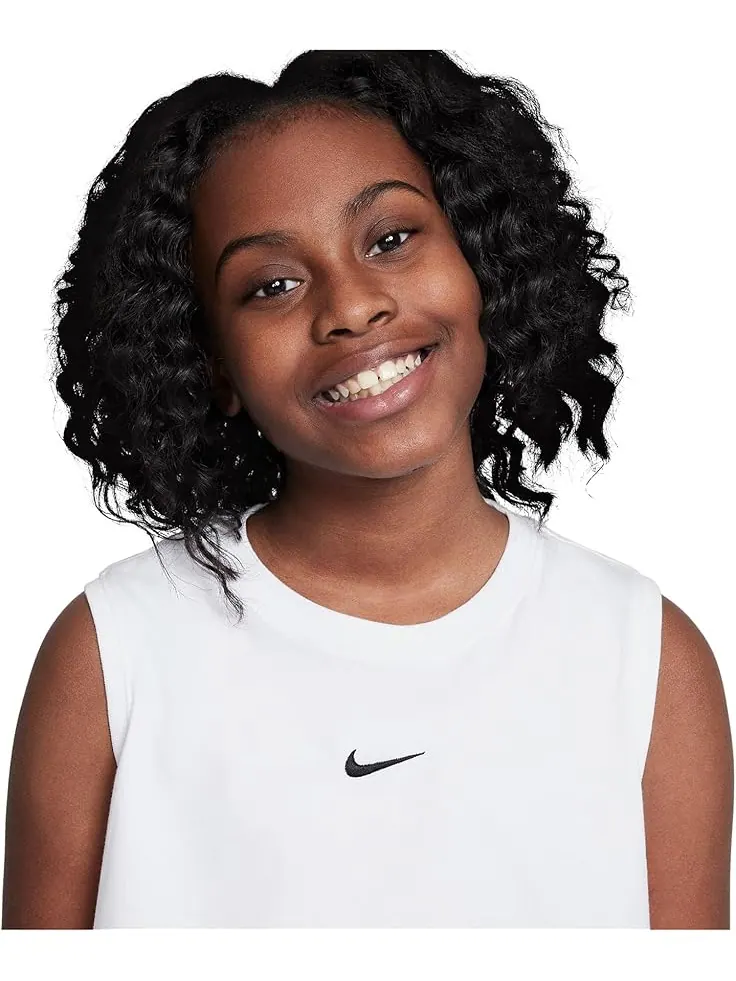 Топ Nike Kids Dri-FIT Training Tank Top — изображение 3 из 4, белый