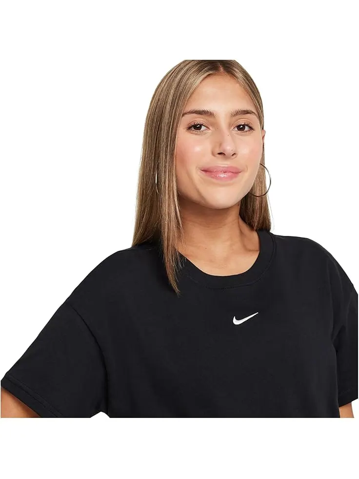 Футболка Nike Kids Sportswear Essential Boxy T-Shirt — изображение 3 из 4, черный
