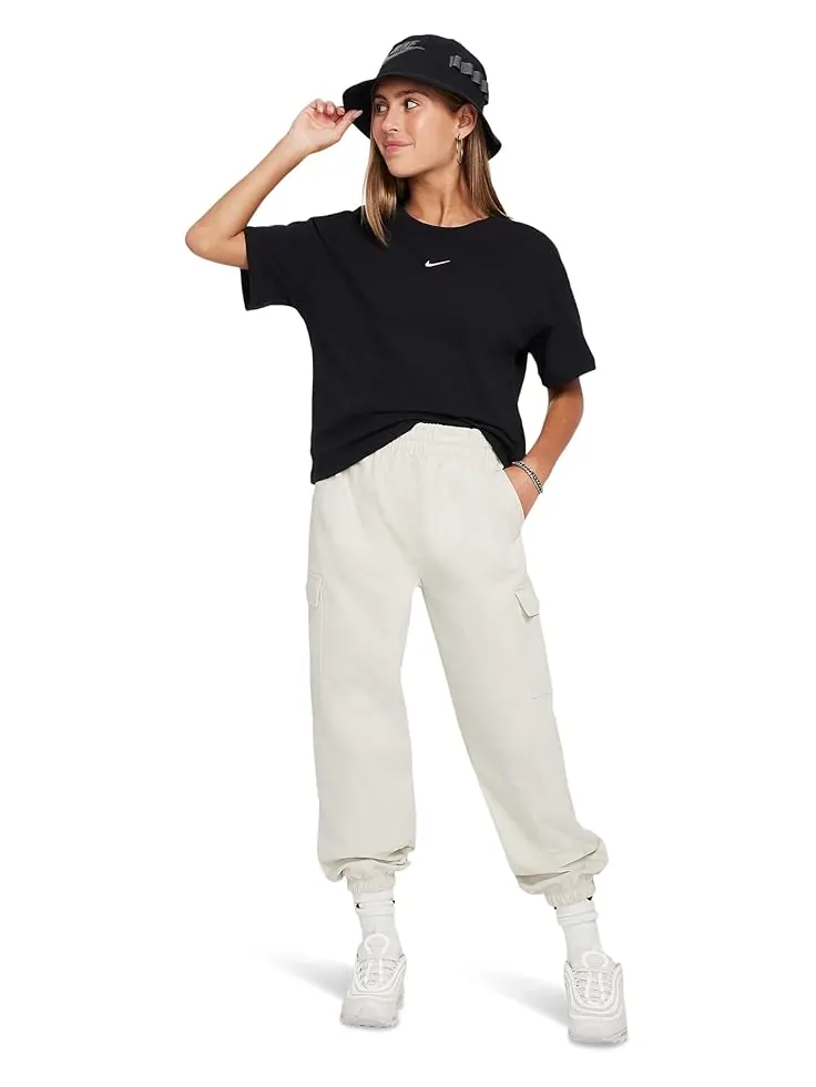 Футболка Nike Kids Sportswear Essential Boxy T-Shirt — изображение 4 из 4, черный