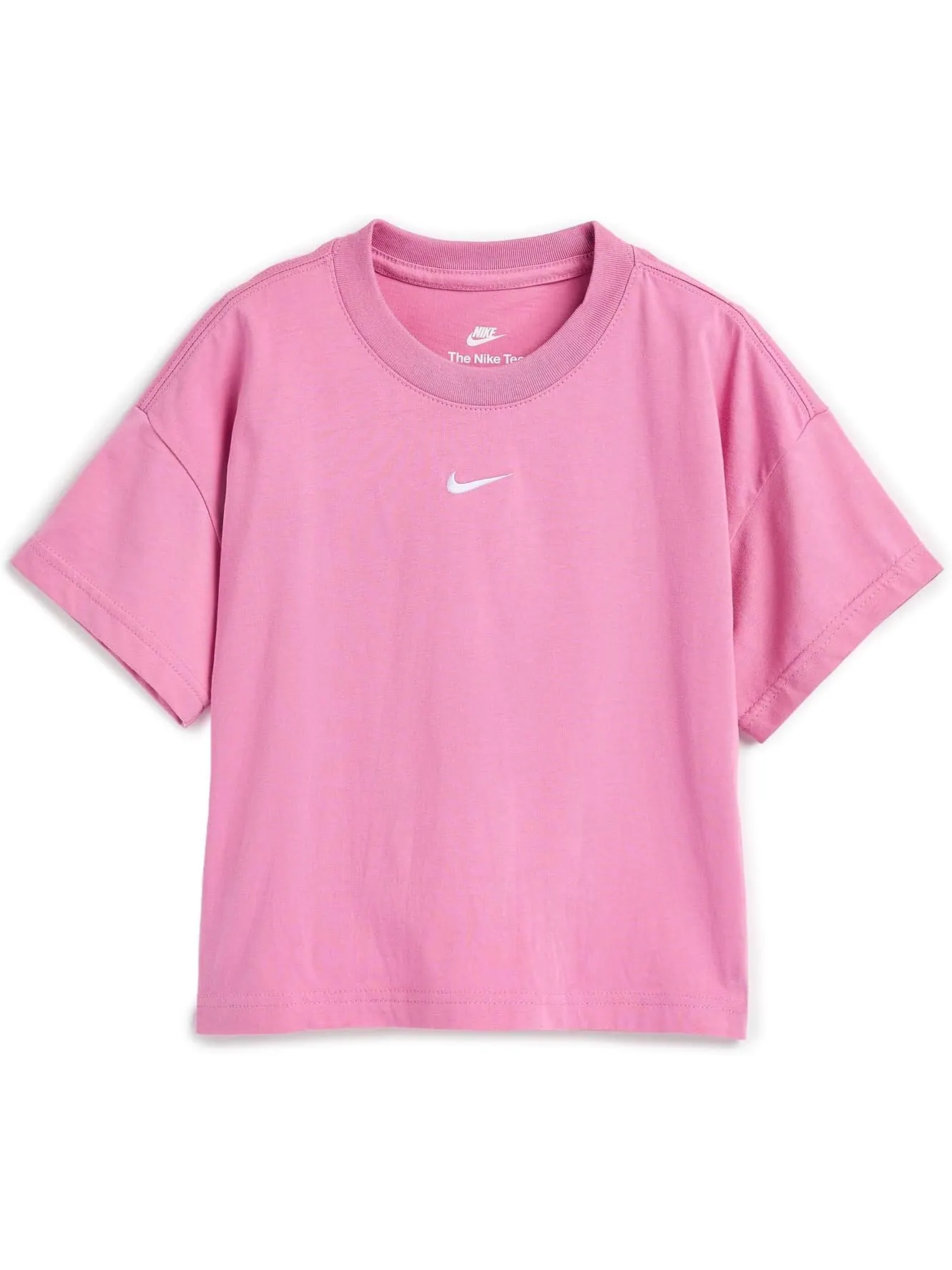 Футболка Nike Kids Sportswear Essential Boxy T-Shirt — изображение 1 из 3, фламинго