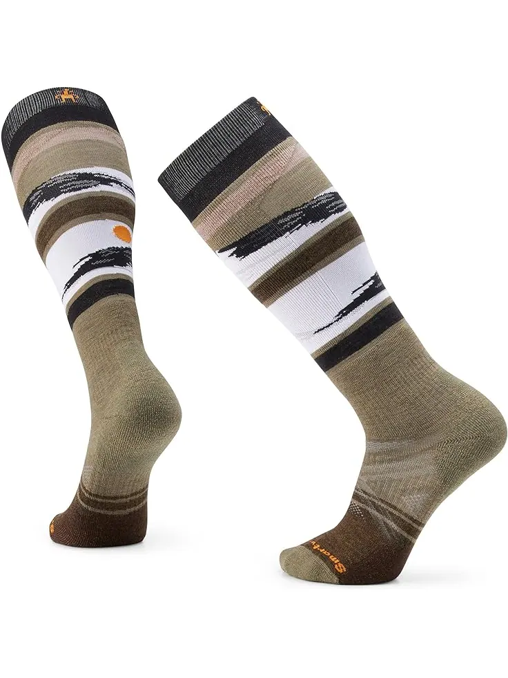 Носки Smartwool Ski Full Cushion Midnight Ski Pattern Over the Calf — изображение 1 из 1, зимний мох