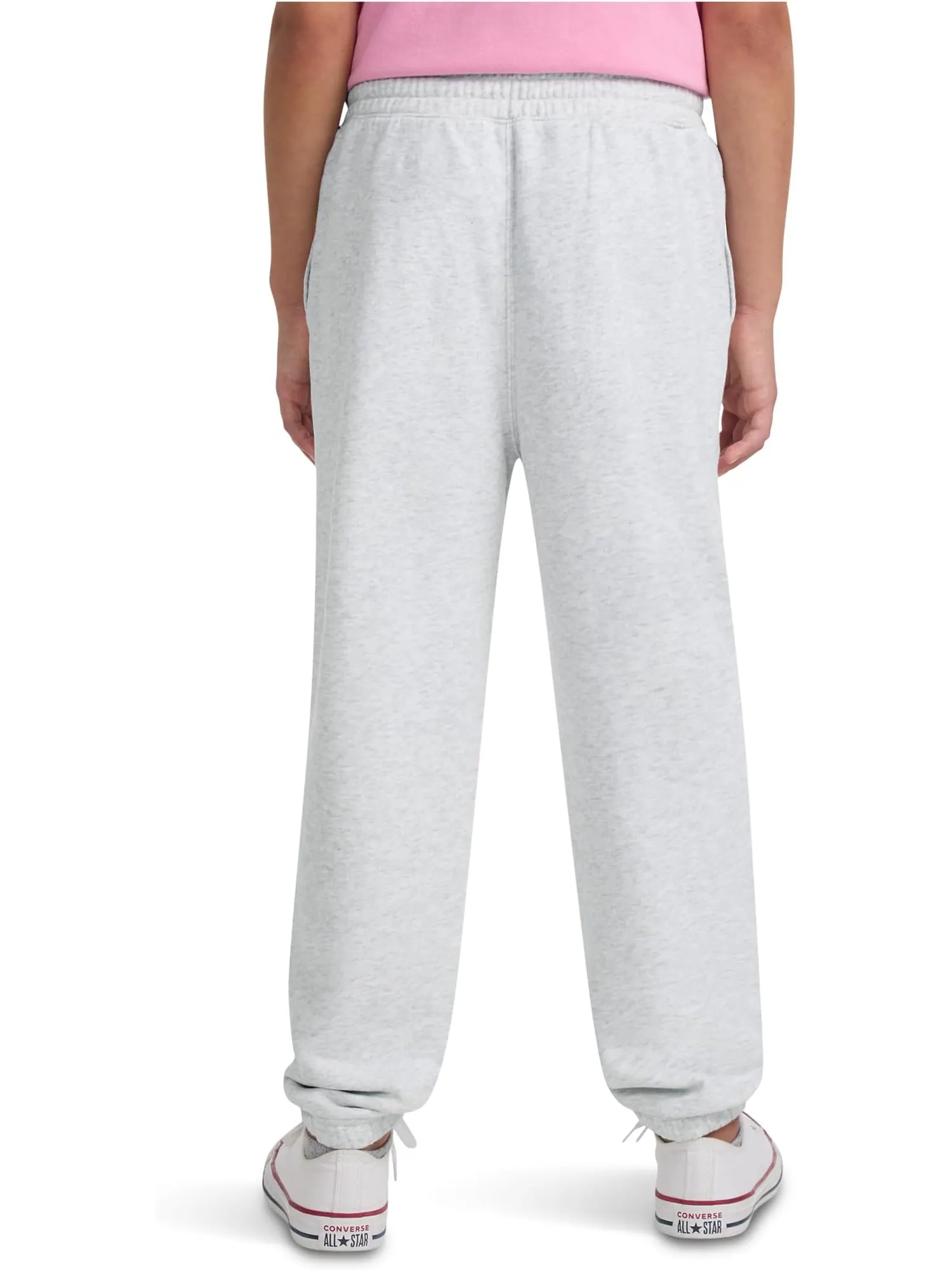 Брюки abercrombie kids Essential Fleece Jogger — изображение 2 из 3, светлый серый