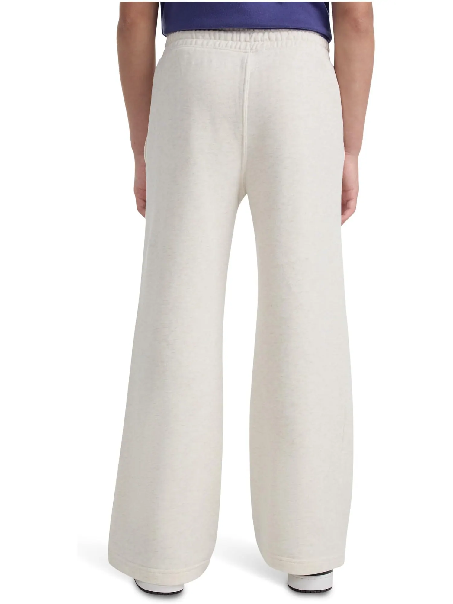 Брюки abercrombie kids Essential Wide Leg Fleece Pants — изображение 2 из 3, бежевый