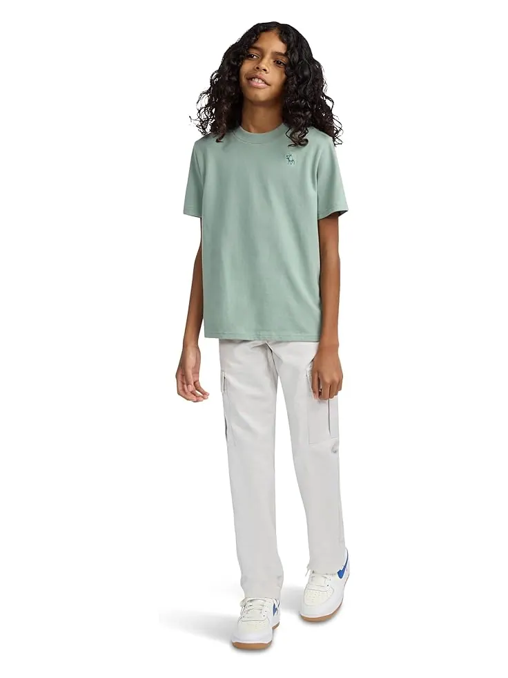 Брюки abercrombie kids Loose Clean Cargo Pant — изображение 4 из 4, серый