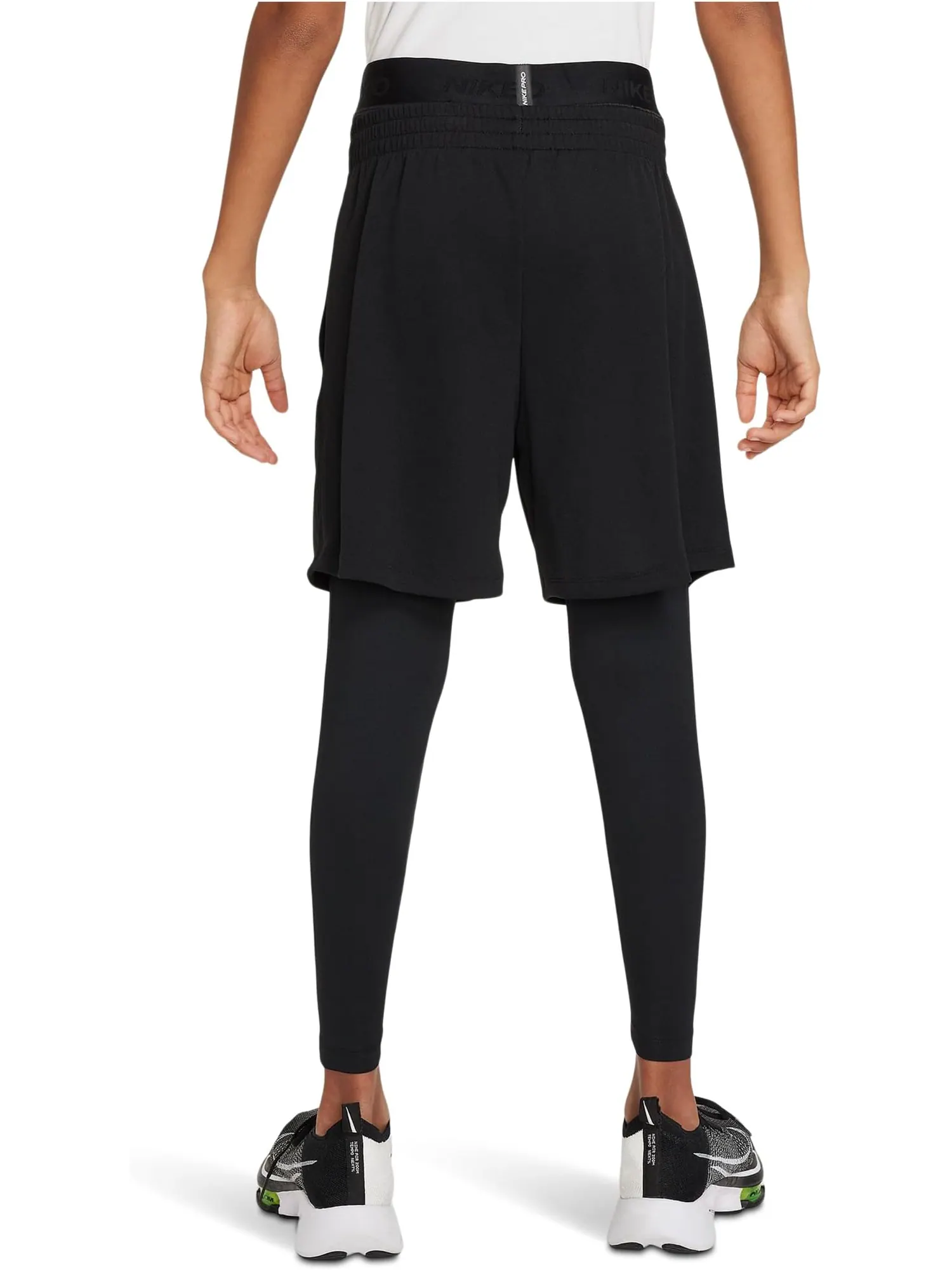 Брюки Nike Kids Pro Dri-fit Tights — изображение 2 из 4, черный/черный
